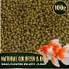 FKC Natural Goldfish & Koi Aquarium, Pond Floating Fish Food Pellets Small 3-4mm