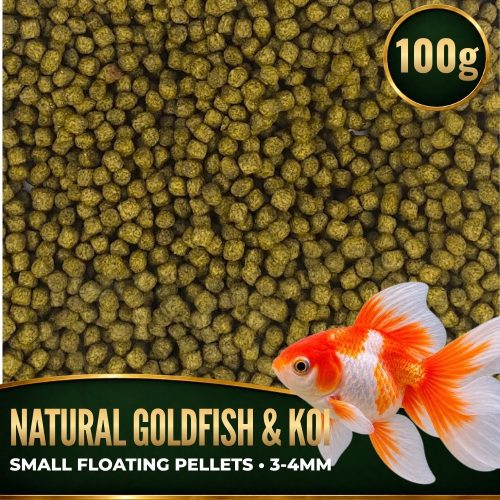 FKC Natural Goldfish & Koi Aquarium, Pond Floating Fish Food Pellets Small 3-4mm