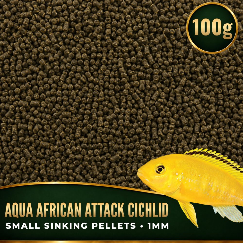 FKC Aqua African Attack Cichlid Small Sinking Pellets 1mm 100g