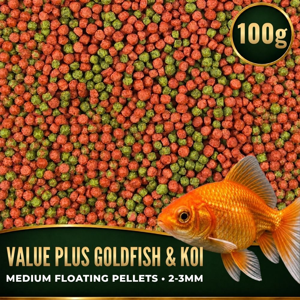 FKC Value Plus Goldfish & Koi Medium Floating Pellets 2-3mm-100g