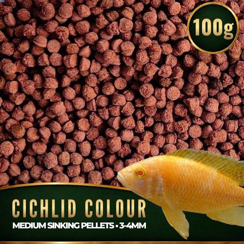 FKC Cichlid Colour Medium Sinking 3-4mm Pellets 100g-16kg