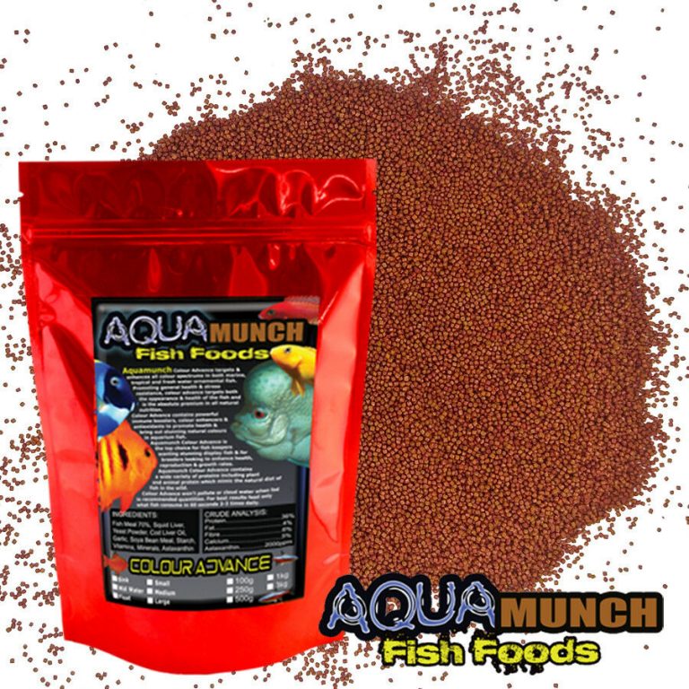 FKC Aqua Colour Advance Tropical & Cichlid Fish Food Pellets Sink Micro 0.8mm