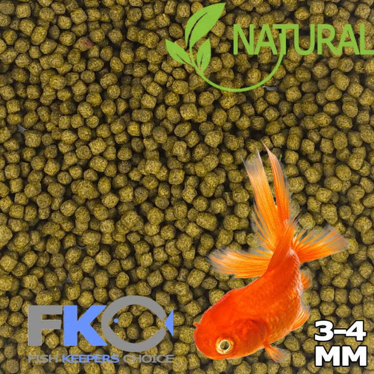 FKC Natural Goldfish & Koi Aquarium, Pond Floating Fish Food Pellets Small 3-4mm